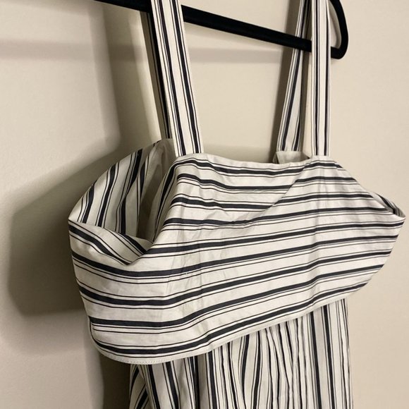 THEORY White with Black Stripes Dress - Picture 6 of 8